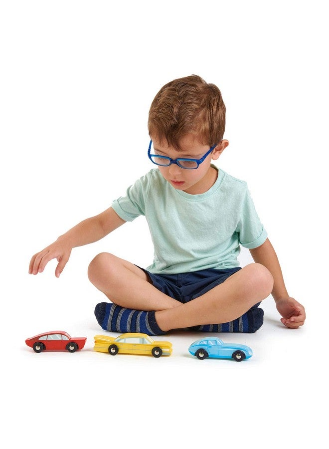 Tender Leaf Toys Retro Cars Three Vintage Solid Wood Super Car Set Made With Premium Quality Materials Encourages Imaginative Roleplay And Develops Fine Motor Skills For Children 3+ - Image 5