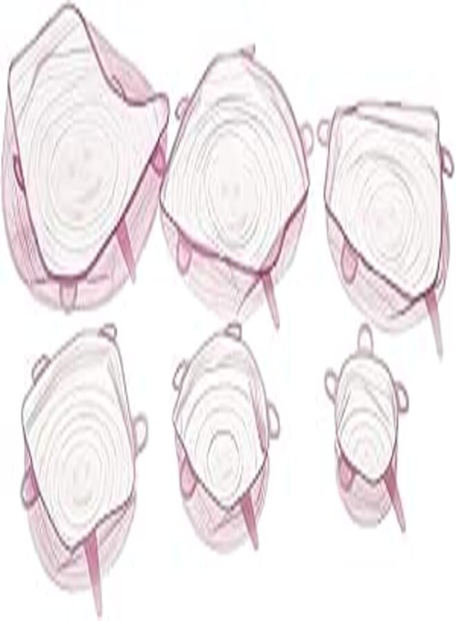 MT Expandable Silicone Lids, 6 Pieces - Pink