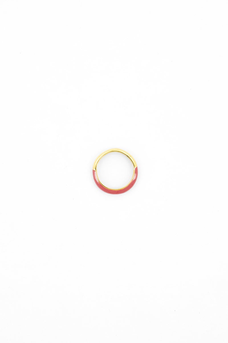 PARFOIS Women Fashion Band Ring, Mauve  - Image 2