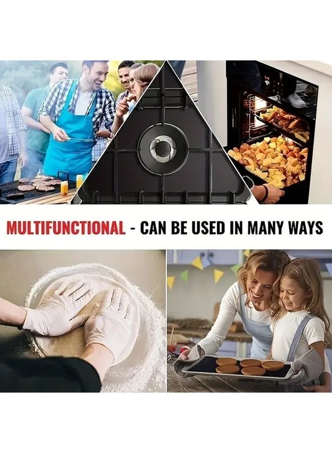 6Pcs Reusable Non Stick Oven Pads PTFE Kitchen Baking Microwave Accessories - Image 5