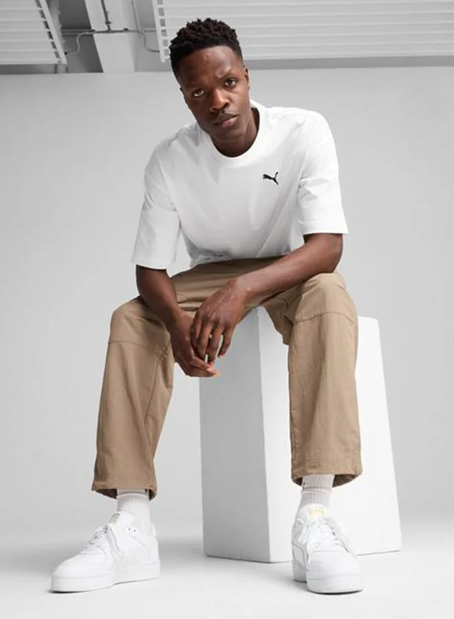 PUMA puma white Wardrobe Essential Oversized T-Shirt for Men | Best Price UAE