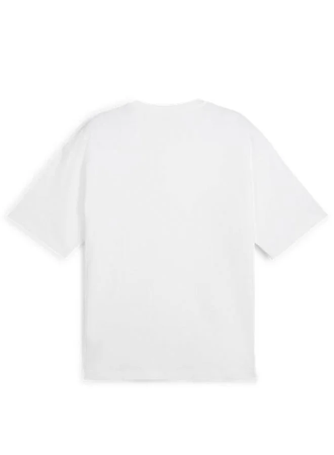 PUMA puma white Wardrobe Essential Oversized T-Shirt for Men | Best Price UAE