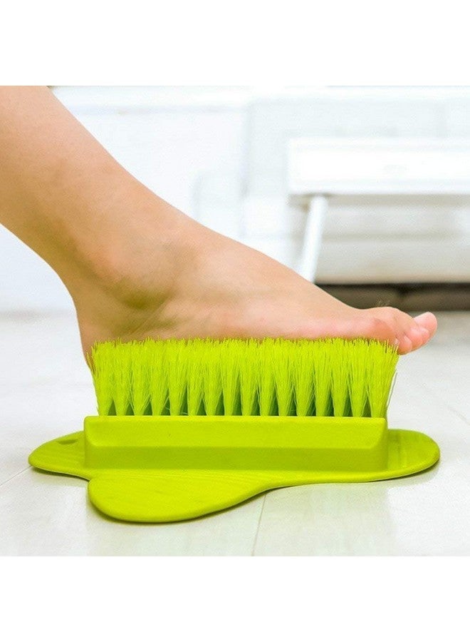 GETZET Shower Slippers Foot Scrub Brush to Keep Foot Cleaner, Remove Feet Dead Skin remover Cleaning Dirt Scrubber suction cups Foot Care Tool Hanging Hooks, use for men & women (Multicolour) - Image 1