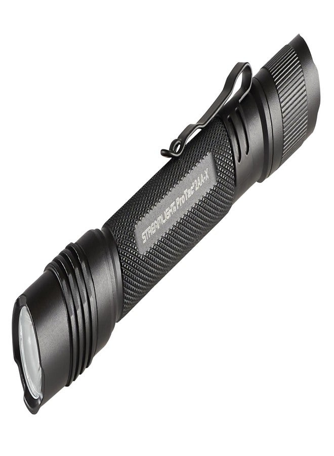Streamlight 88033 ProTac 2AA-X 270-Lumen Multi-Fuel Personal Carry Tactical Flashlight with Alkaline Batteries, Black - Image 1