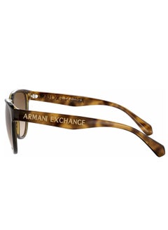 Armani Exchange نظارة شمسية نسائية من Armani Exchange Cat Eye، لون هافانا مع عدسات بنية متدرجة AX4095SF 803713 مقاس العدسة: 56 مم  - Image 3