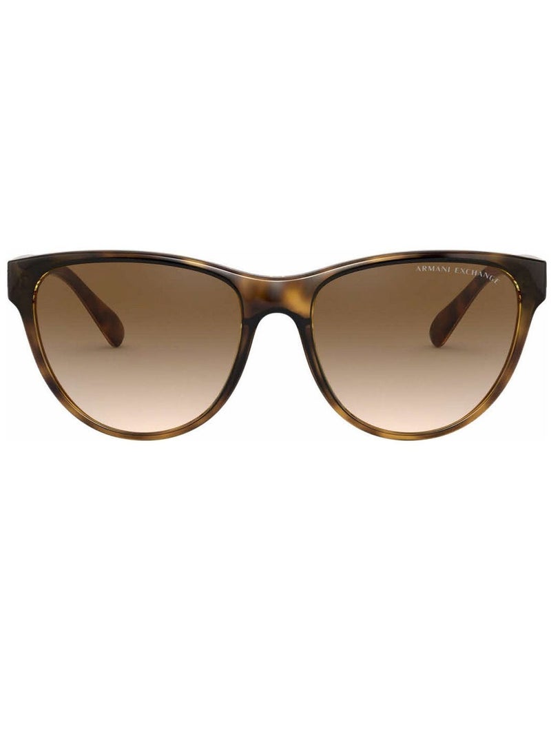 Armani Exchange Armani Exchange Cat Eye Women's Sunglasses, Havana with Brown Gradient Lenses AX4095SF 803713 Lens Size: 56mm - Image 2