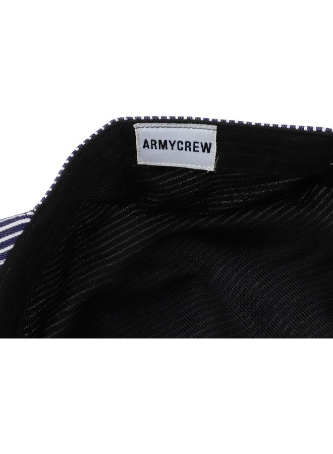 Armycrew Armycrew Denim Blue Stripe Train Engineer Conductor Cap Fits Infant to Adult 3XL  - Image 5