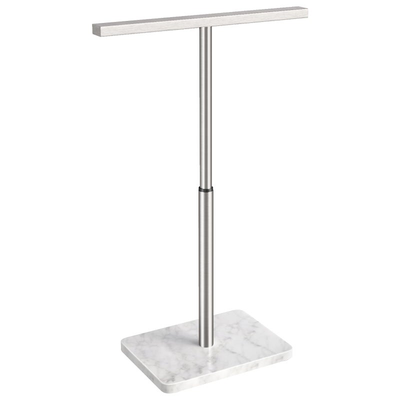 FEILERN Hand Towel Holder Stand TShape Hand Towel Rack for Bathroom Hand Towel Stainless Steel for Kitchen Vanity Countertop Marble Base Brushed Adjustable 906 1768 - Image 2