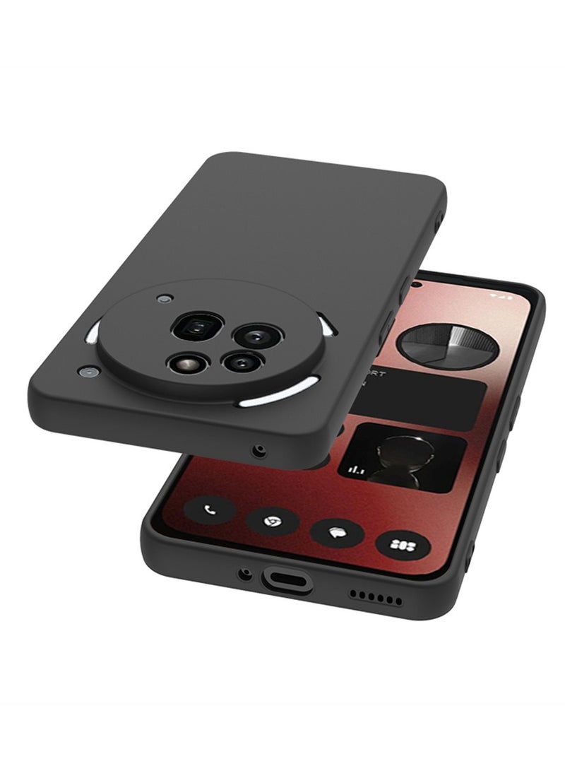 【1+1+1 Sets】for Nothing Phone 3a Pro Case & Screen Protector & Magnetic Ring Holder Frosted Pudding Material TPU Cover with Tempered Glass Screen Protector,Ring Holder Suitable for Car Magnetic Attraction - Image 3