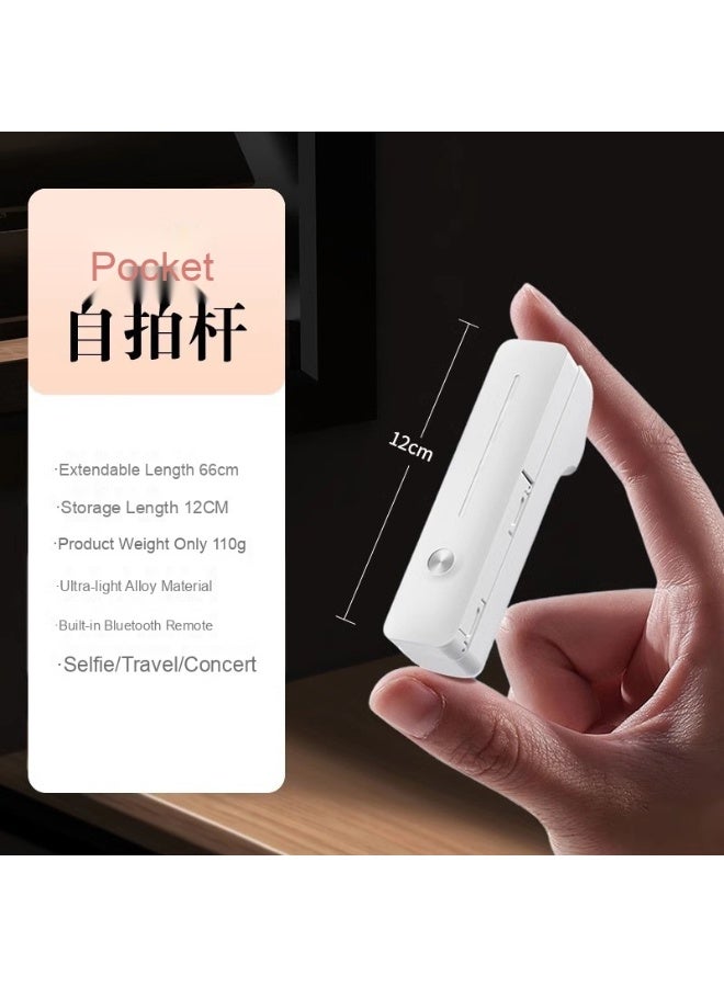 New Bluetooth Portable Mini Selfie Stick, 360° Rotatable Camera for Vlogging and Live Streaming