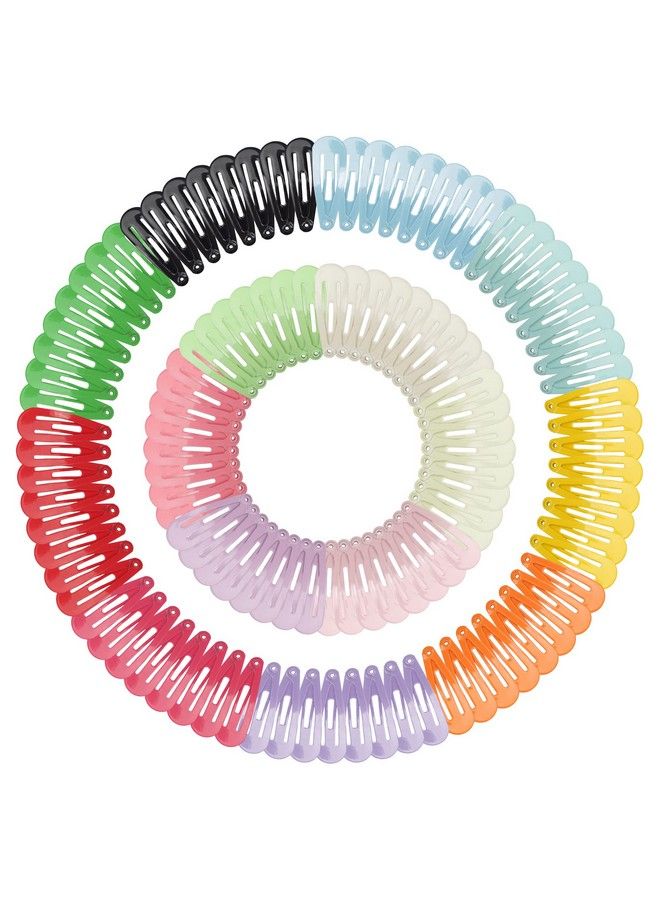 BBgifts مشابك شعر 1 إنش 120 قطعة مشابك شعر صغيرة للفتيات الصغيرات والرضع 3 سم مشابك شعر ملونة للحلويات لملحقات شعر الأطفال - Image 1