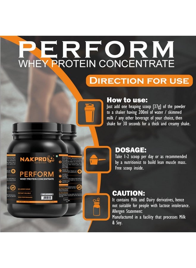 NAKPRO Perform Whey Protein Concentrate 1kg Unflavoured, Jar | 26g Protein, 5.7g BCAA | Trustified Certified 100% Authentic Supplement Powder & No Adulteration | Fast Absorbing Whey Protein Powder - Image 5