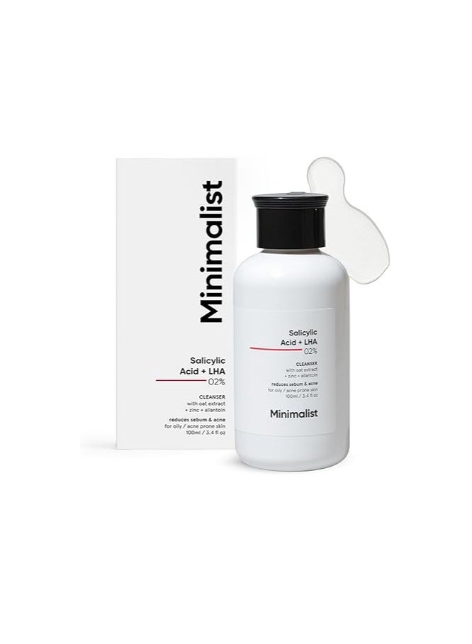 منيماليست Minimalist 2% ماء وجه الساليسيليك اليومي | لطيف وعادي | للبشرة الدهنية/المختلطة والمعرضة لحب الشباب | خالٍ من الكبريتات - Image 1