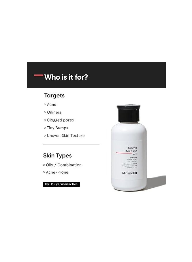 منيماليست Minimalist 2% ماء وجه الساليسيليك اليومي | لطيف وعادي | للبشرة الدهنية/المختلطة والمعرضة لحب الشباب | خالٍ من الكبريتات - Image 3