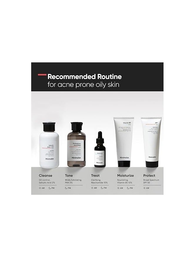 منيماليست Minimalist 2% ماء وجه الساليسيليك اليومي | لطيف وعادي | للبشرة الدهنية/المختلطة والمعرضة لحب الشباب | خالٍ من الكبريتات - Image 5