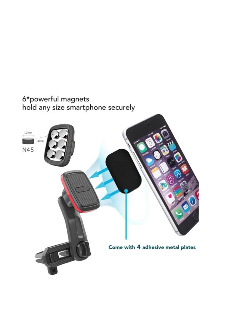 Anti slip adjustable air vent magnetic mount car mobile holder - Image 5
