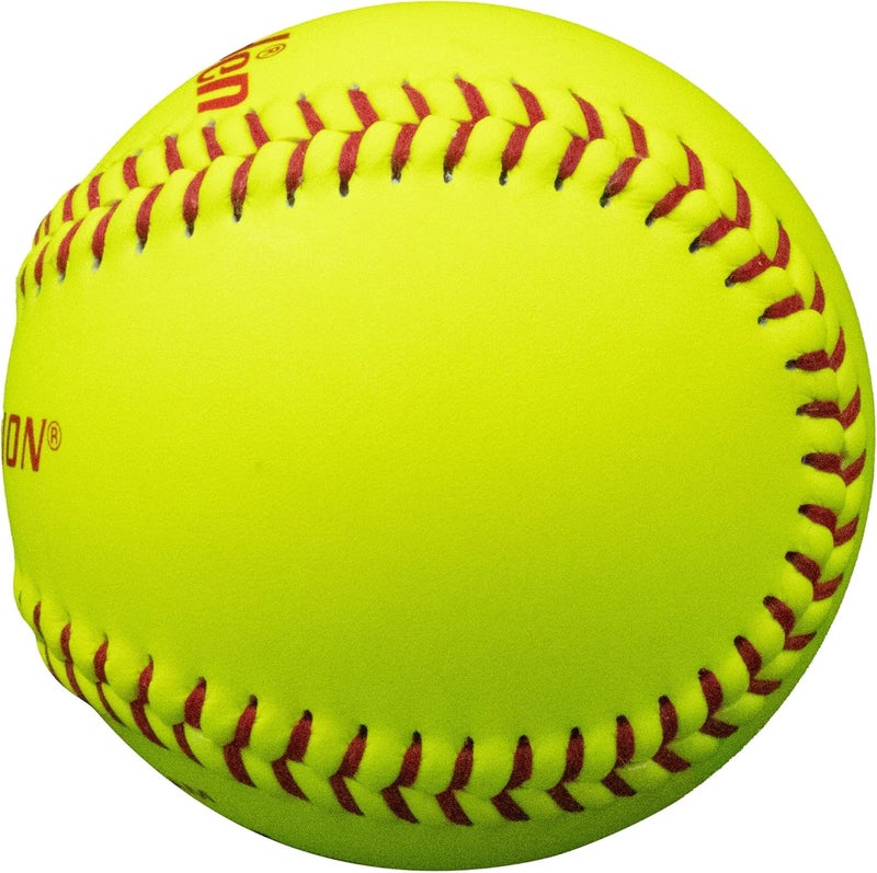 Baden Perfection USA Raised Seams Leather Game Fastpitch Softballs 12" (Dozen) - Image 4