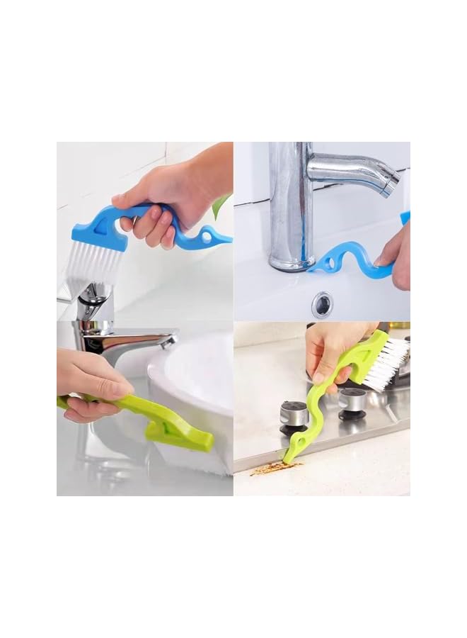 promass Hard Bristle Crevice Cleaning Brushes for Household Use, Gap Cleaning Brush Multifunctional Small Corner Cleaning Brush Set Tool for Groove Window Tracks Bathroom Kitchen(9 Pcs) - Image 4