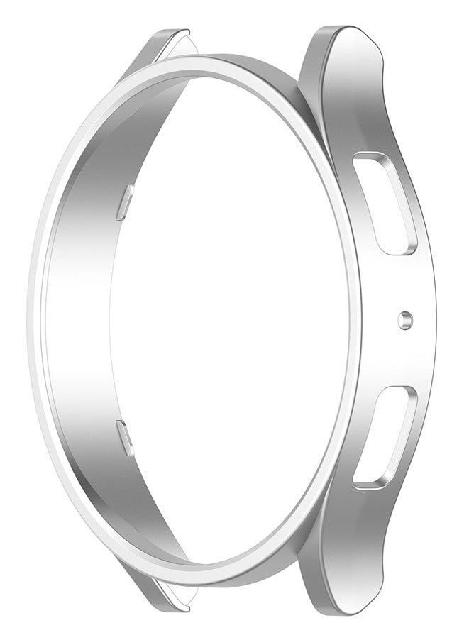 حافظة صلبة من البولي كربونات لساعة سامسونج جالاكسي 6 بنصف تغطية مجوفة وغطاء مقاوم للصدمات 40 ملم فضي - Image 4