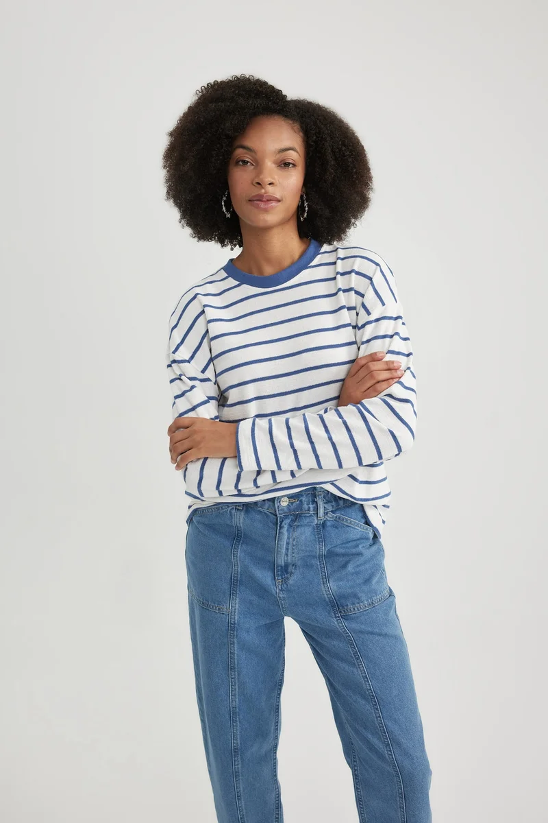 Crew Neck Long Sleeve T-Shirt
