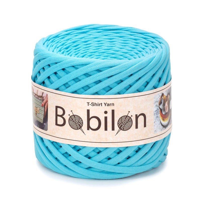 TShirt Yarn Fettuccini Zpagetti Style 79 mm Yarn for Crocheting Knitting Macrame Ribbon Cotton Fabric Arctic
