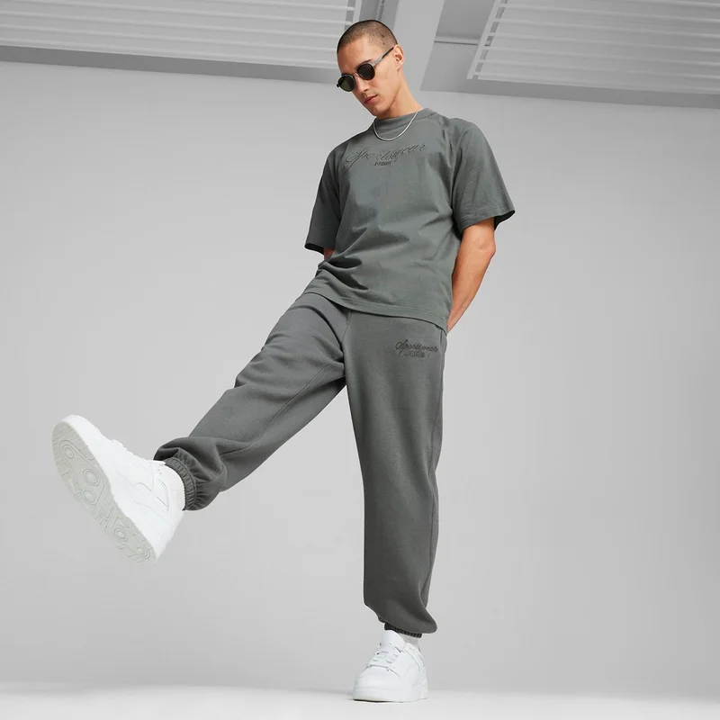 PUMA Classics+ Men's Gray Casual Style Sweatpants 62427680