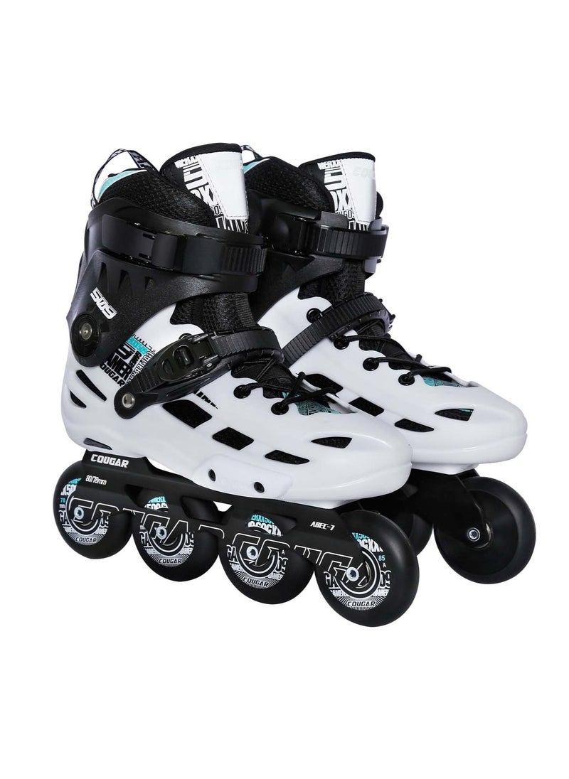 COUGAR Roller Skate Shoe Model 509 For Adult Adjustable Roller Skates with 4 Illuminating Pu Wheels, Outdoors and Indoors Roller Blades for Boys Girls Beginners Color : White Size :38 - pzsku/Z061D0300424CA710D3ADZ/45/_/1716715006/36c592e5-1044-4afc-aa08-3df53ab31e61