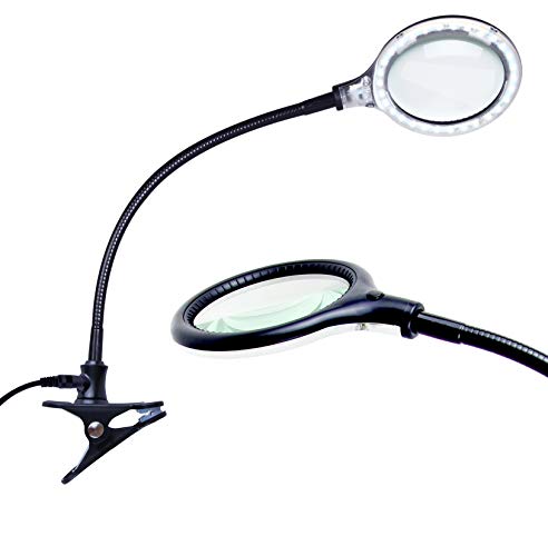 Brightech LightView Flex Magnifying Desk Lamp, 1.75X Light Magnifier, Adjustable Magnifying Glass with Light for Crafts, Reading, Close Work - Image 1