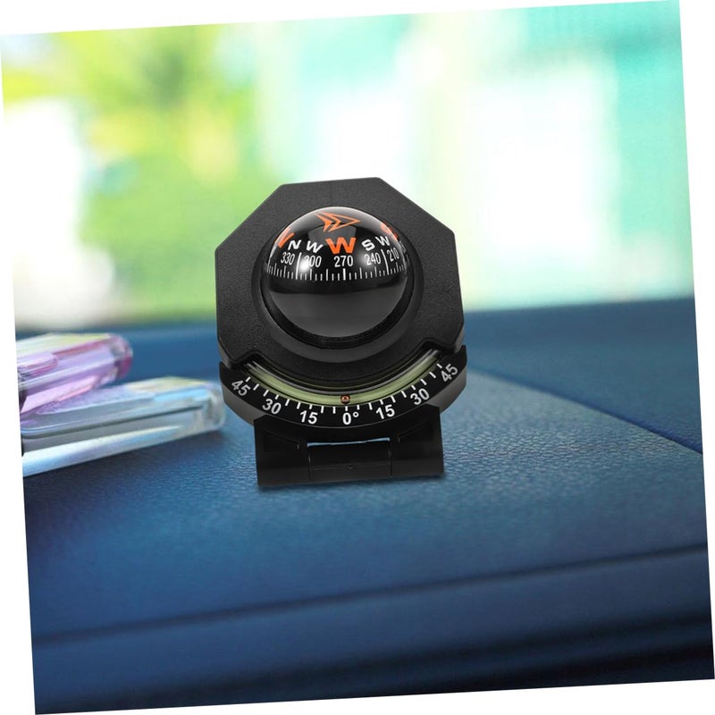 Car Compass Thermometer Inclinometer 2 Piece Set for Auto Dashboard Boat Surface Mount - Image 5