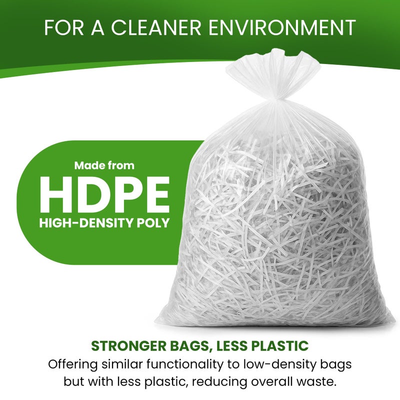 Betta 55-60 Gallon Clear High-Density Trash Bags, 150 Count Box, (38x60-inch) Commercial Medium-Duty Garbage Can Liners - Image 4