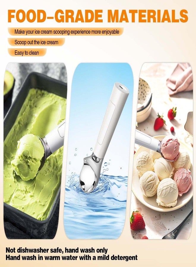 oyeftp OYEFP Heated Ice Cream Scoop - White, 1 Count - Stainless Steel - FOOD_SCOOP - Image 4