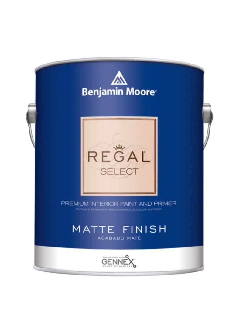 Benjamin Moore Regal Select Matte Interior Paint & Primer (3.7 L, Base 4) Color Renaissance Gold