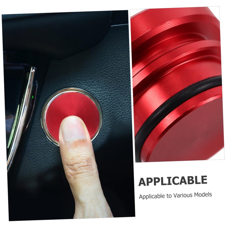 2Pcs Red Metal Car Cigarette Lighter Plug Covers For Vehicle Power Socket Safety Caps - Image 4