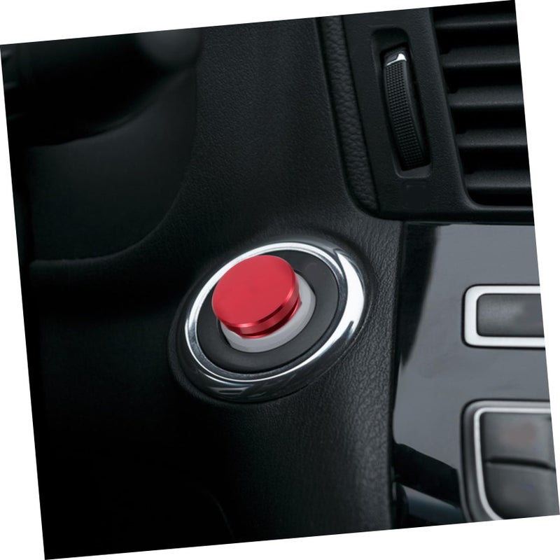 2Pcs Red Metal Car Cigarette Lighter Plug Covers For Vehicle Power Socket Safety Caps - Image 5