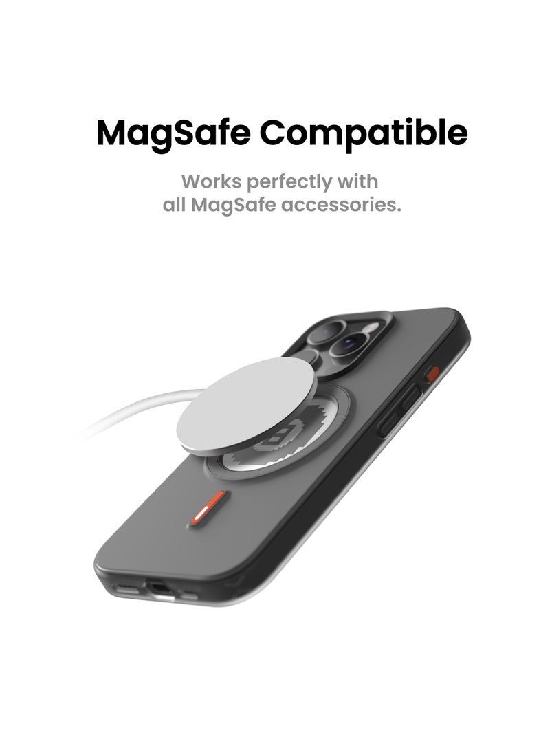 Xtrem iPhone 15 Pro Magnetic NFC E-Ink Display Case – MagSafe Compatible Customizable Screen Cover with Wireless Charging Support – Unique Smart Back Cover | Oeli Xtrem - Black - Image 5