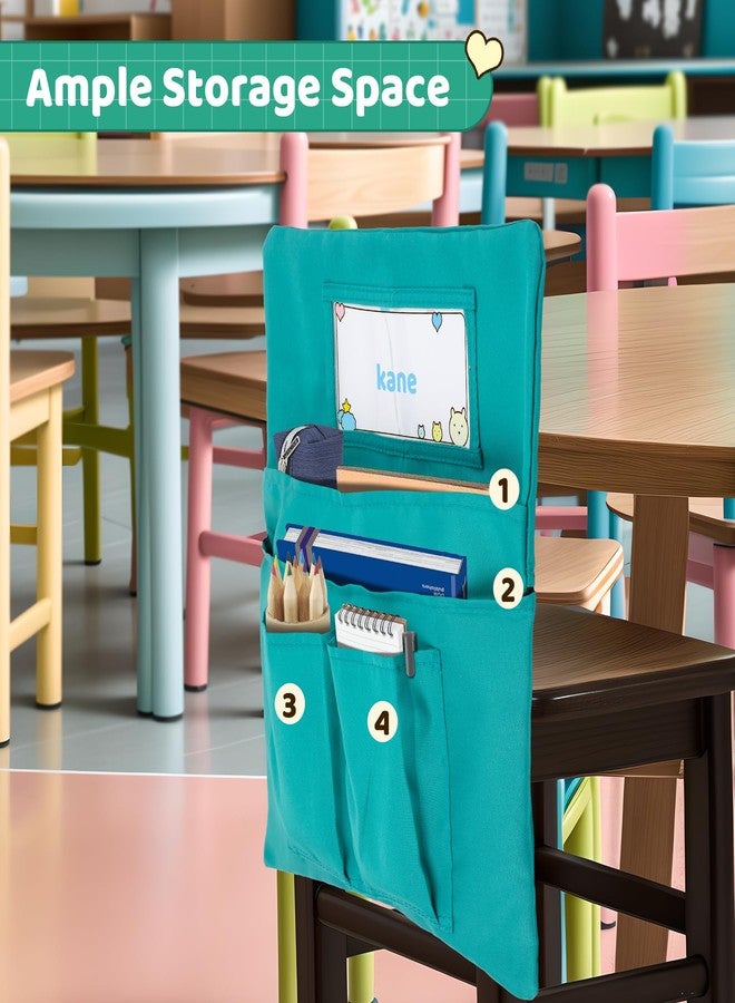 Toriexon 24 Pack Chair Pockets for Classrooms, 13 x 14 inch Seat Sacks for Classroom Chairs k-2 with Name Slot, Small Chair Pockets for Kindergarten, School, Home Seating Storage (Multicolor) - Image 5