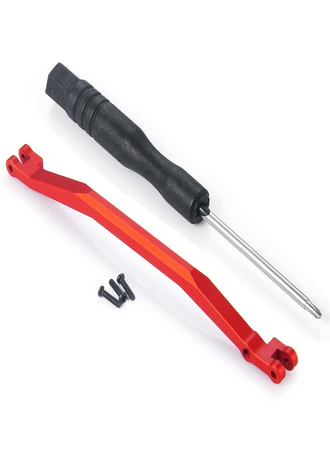 JGGZONE Aluminium Alloy RC Steering Links Rod Tie Linkage & Screwdriver Kit Compatible with Kyosho Mini Z 4x4 1/18 Scale Jimny 1/24 Scale Wrangler RC Car Replacement Upgrade Parts Red - Image 5