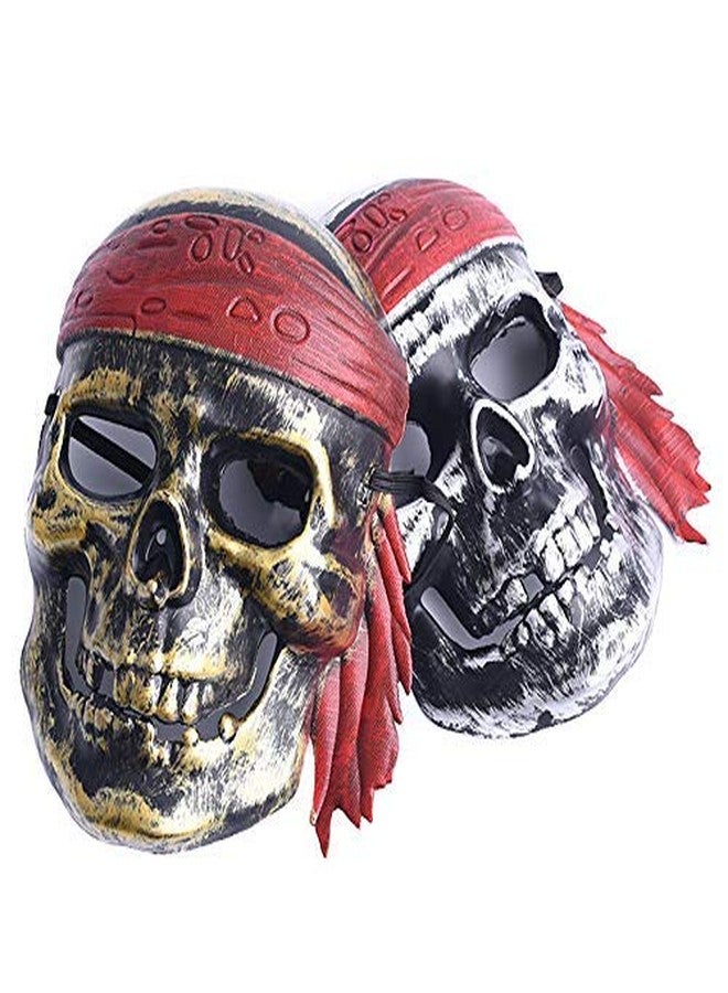 Evisha Metallic Face Mask-, Halloween Pirate Theme Party, Adult Party Supplies,Party Costume Face Masks (Pack of 3) - Image 2