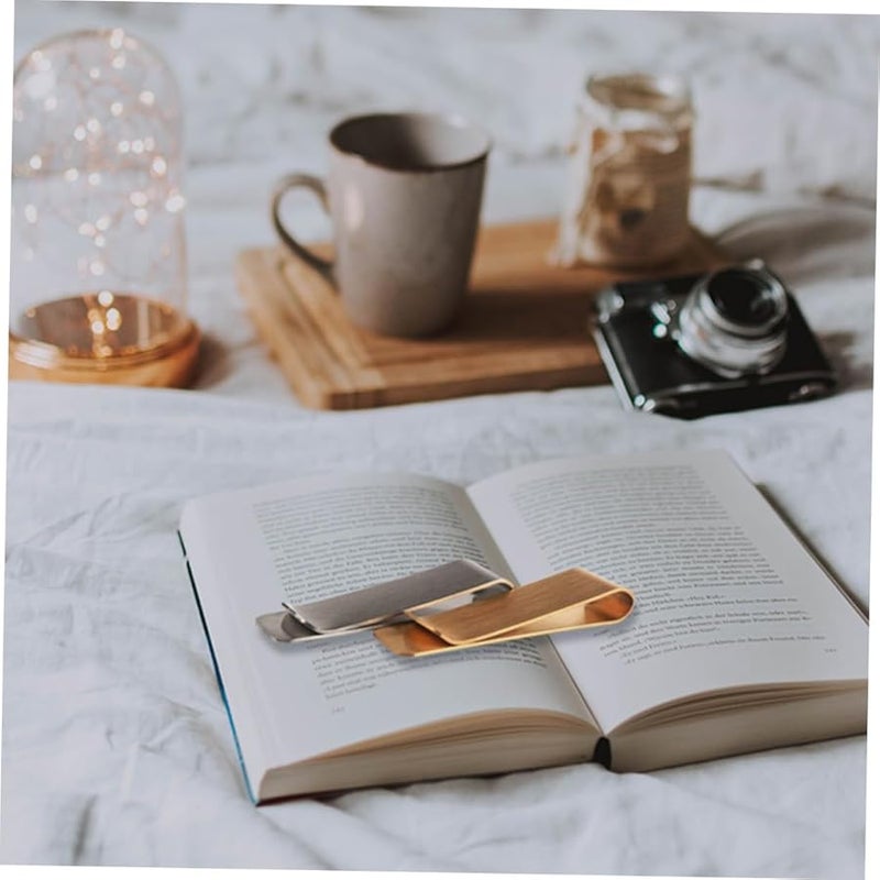 Homoyoyo 2Pcs Durable Brass Money Clips for Cash Credit Cards and Coins - Image 5