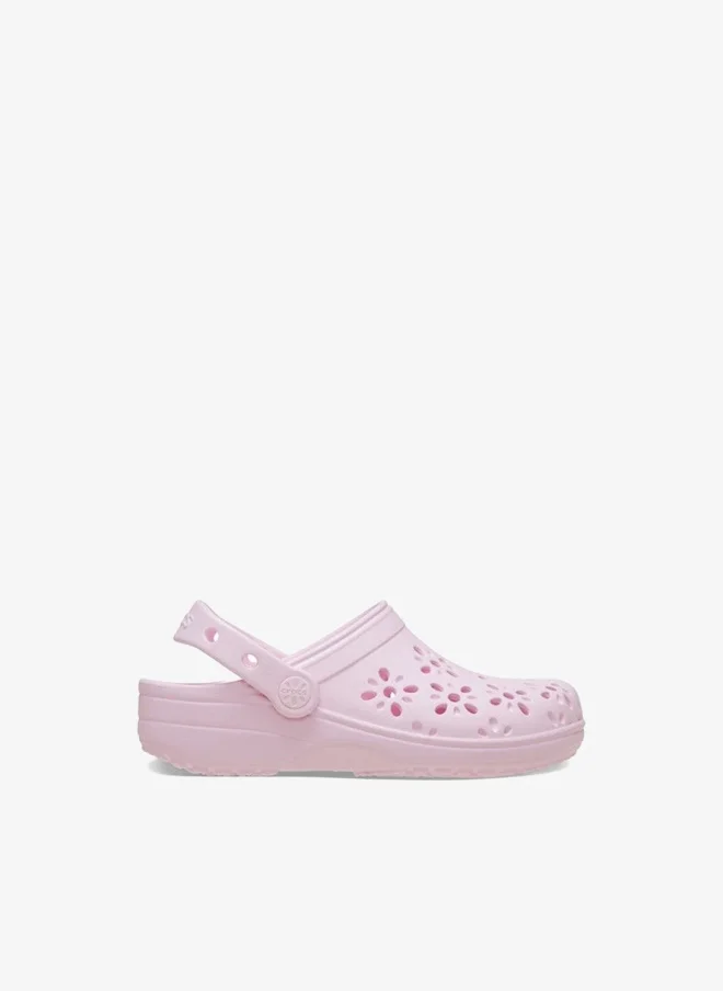Toddlers' Classic Floral Cut Out Clog