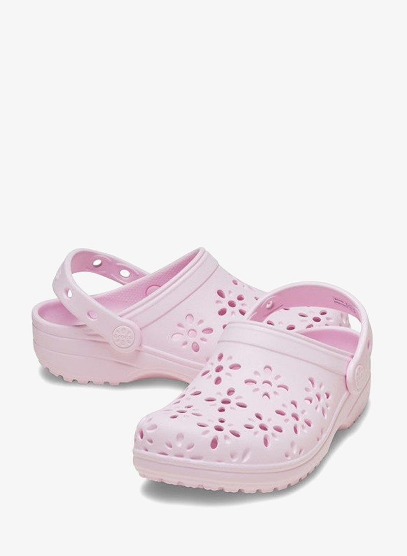 crocs Toddlers' Classic Floral Cut Out Clog - Image 3