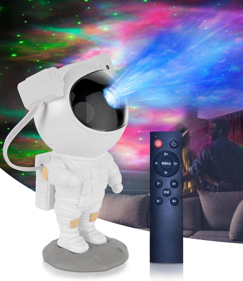 FunBlast Astronaut Galaxy Projector, Space Projector 360 Degree Rotating, Projection Night Light with Remote Control LED Night Lamp Nebula Star & Galaxy Projector for Decoration - Image 1
