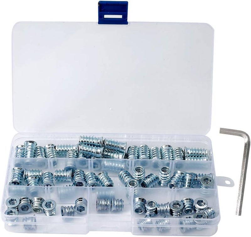 Sprite Science Wood Threaded Insert 1/4-20 x 10mm 15mm 20mm Length Screw in Insert Nut Kit for Wood Furniture 60 Pieces - Image 1