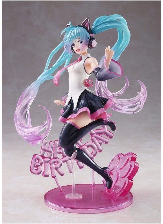 Taito - Hatsune Miku Birthday2021 Amp ~Happy Cat Ver~ Prize Figure Multiple Colors (T83673) - Image 1