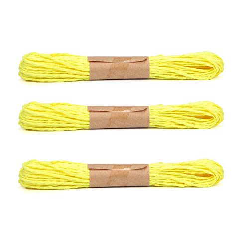 Cenme Raffia Stripes Paper String,Twisted Paper Craft String/Cord/Rope for DIY Making Twisted Paper Craft String/Cord/Rope, 2mm Thickness,32 Yards(30M) - Image 1