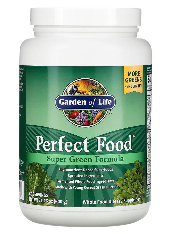 Garden of Life Perfect Food Super Green Formula 21.16 oz (600 g) 