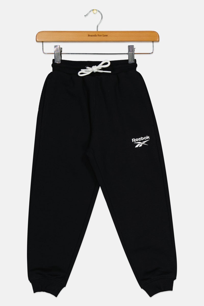 Reebok Toddlers Boy Brand Logo Jogger Pants, Black - Image 1