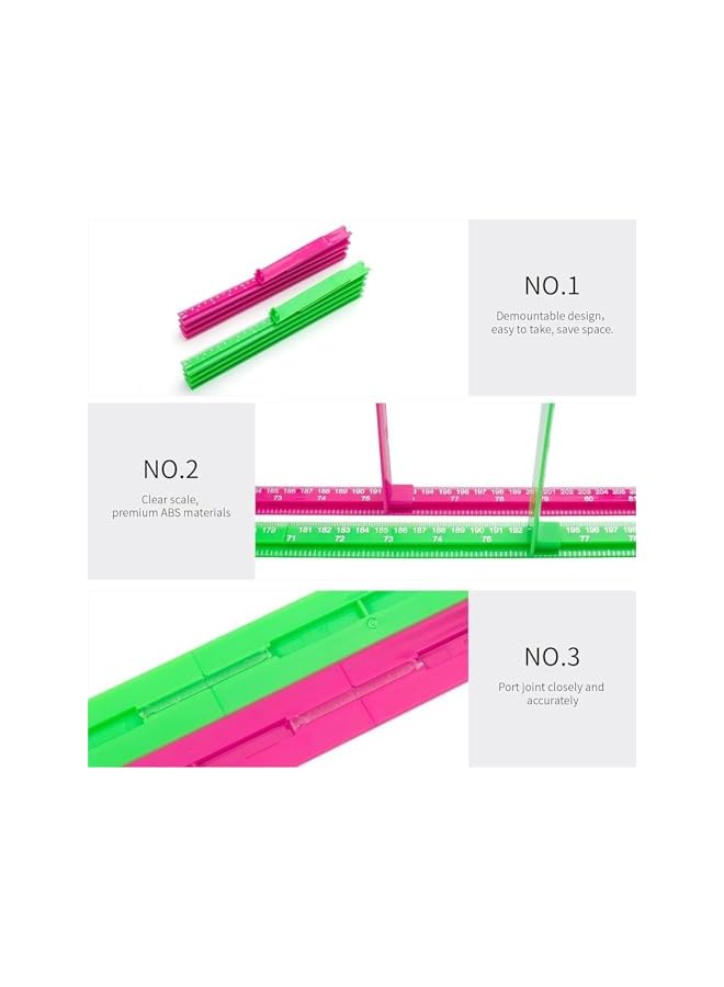 The Bros Child Height Measurement for Wall, Child Growth Chart With 3D Movable Giraffe Height Ruler For Room Decor Nursery Wall Decals(RED) - Image 4