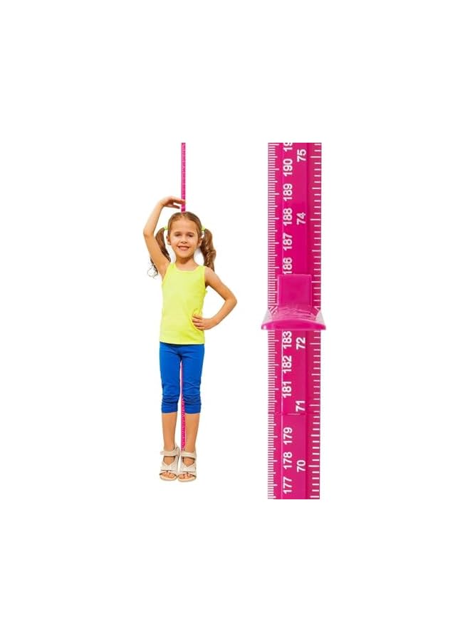 The Bros Child Height Measurement for Wall, Child Growth Chart With 3D Movable Giraffe Height Ruler For Room Decor Nursery Wall Decals(RED) - Image 2