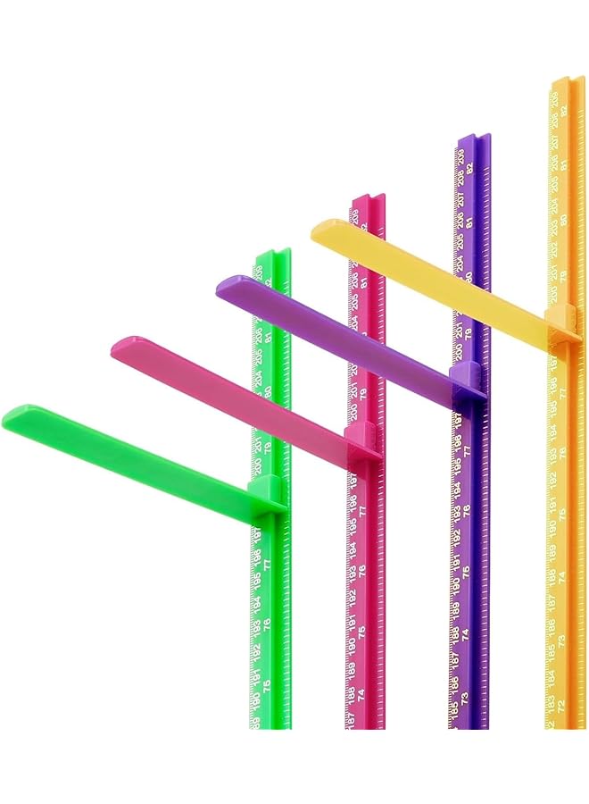 The Bros Child Height Measurement for Wall, Child Growth Chart With 3D Movable Giraffe Height Ruler For Room Decor Nursery Wall Decals(RED) - Image 1